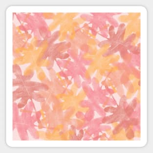 September Warm Colored Leaves Sticker
